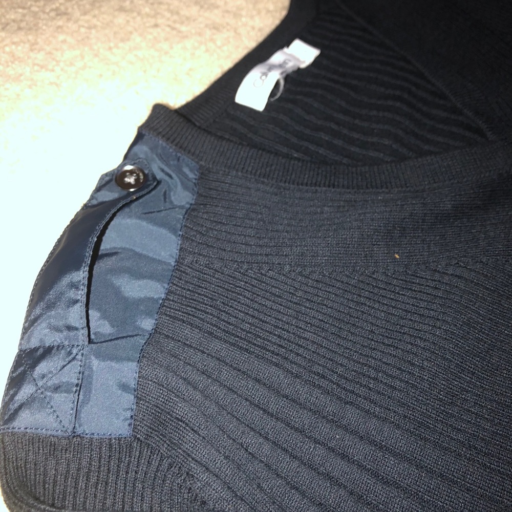 Calvin Klein dark blue v-neck sweater